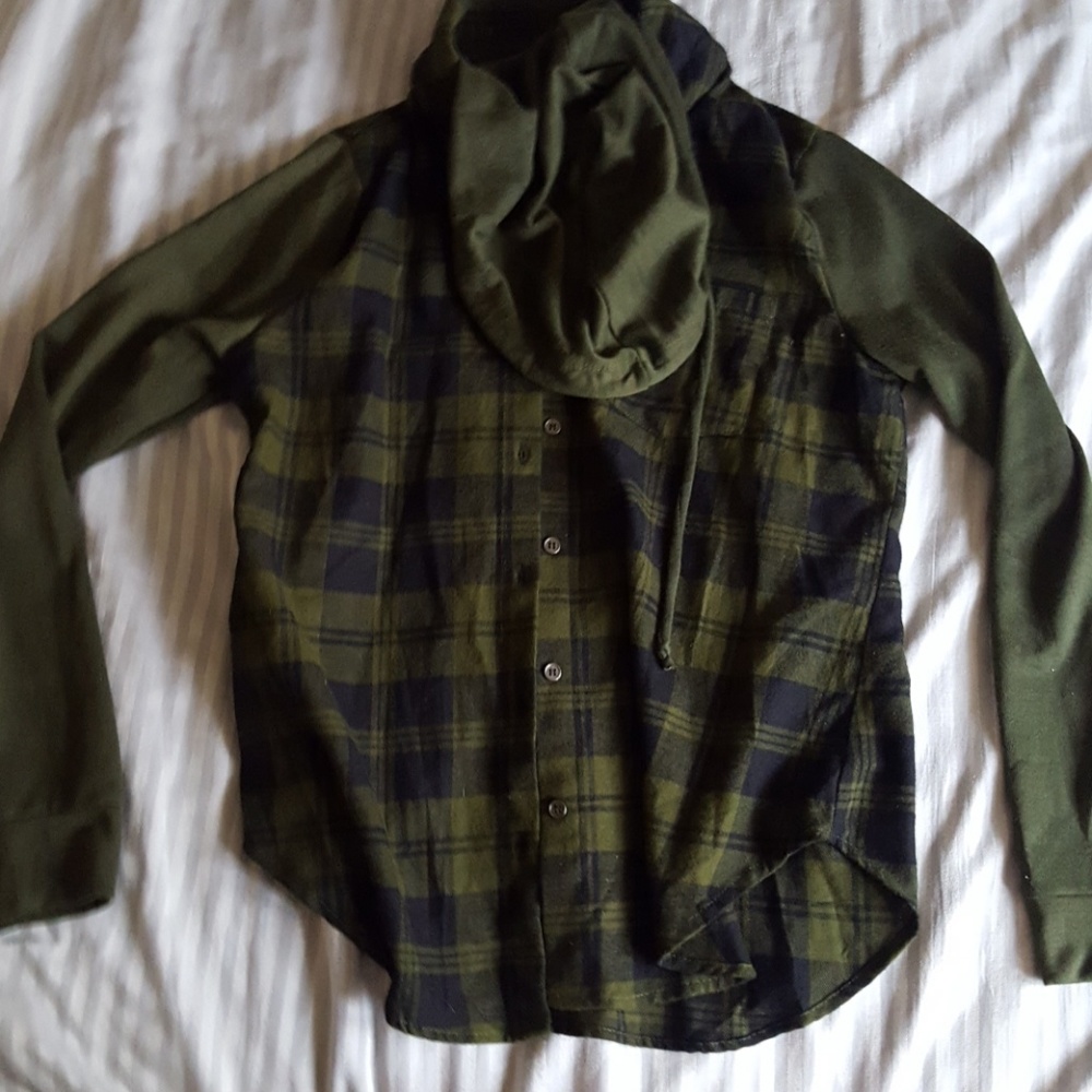 Hooded Flanel Jacket